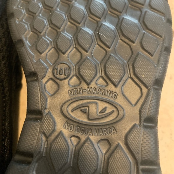 Womens Black Slip-On Wide Fit Shoes – Memory Foam Comfort, Size 10W - Picture 9 of 9